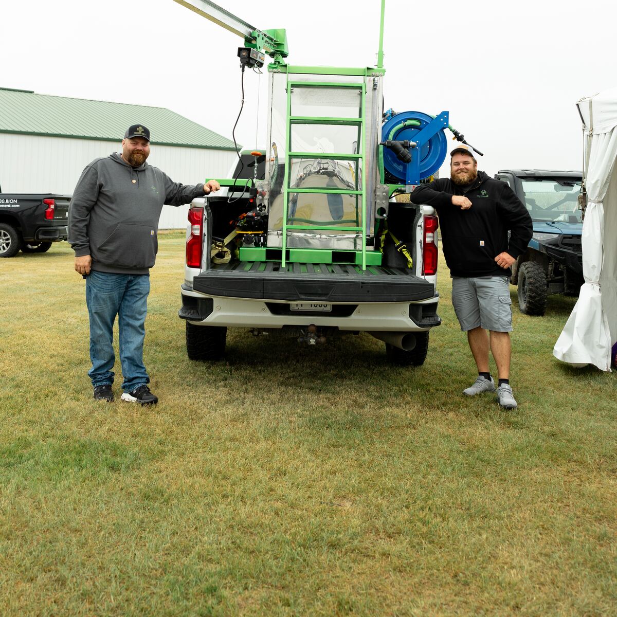 The Vertical Ag crew with the Field Boss Skid