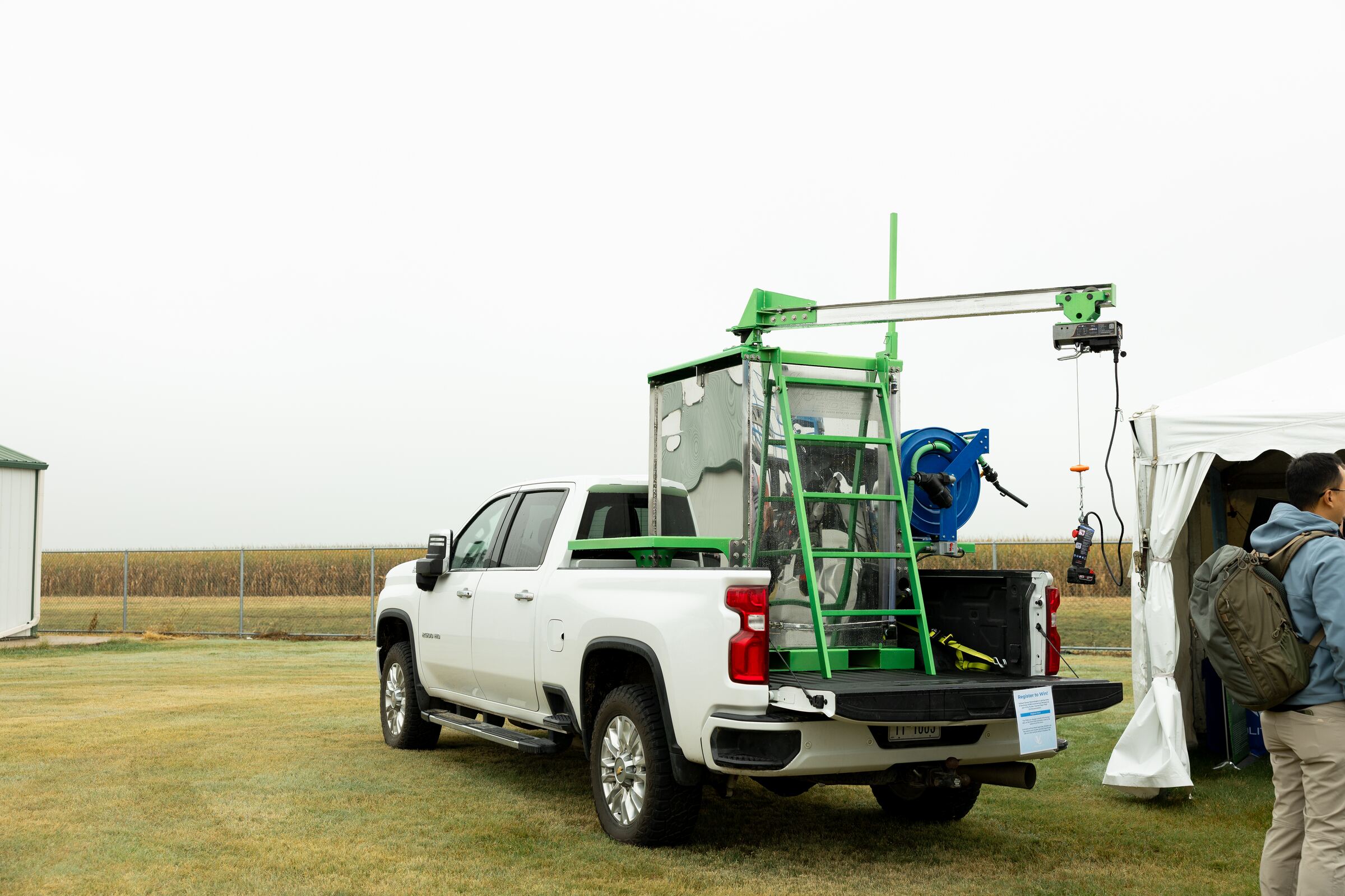 Field Boss Skid mounted in the bed of a pickup